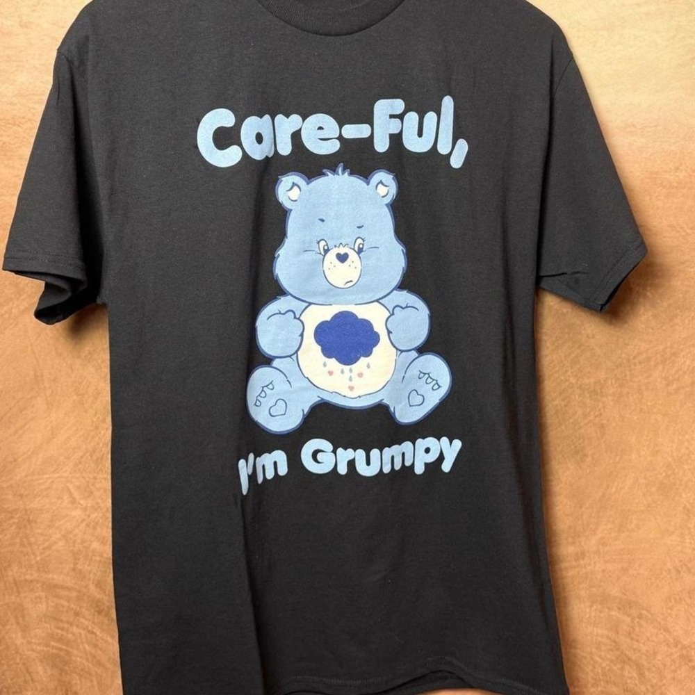 Care Bears Grumpy‎ Bear Graphic Tee Size M Cartoon Retro